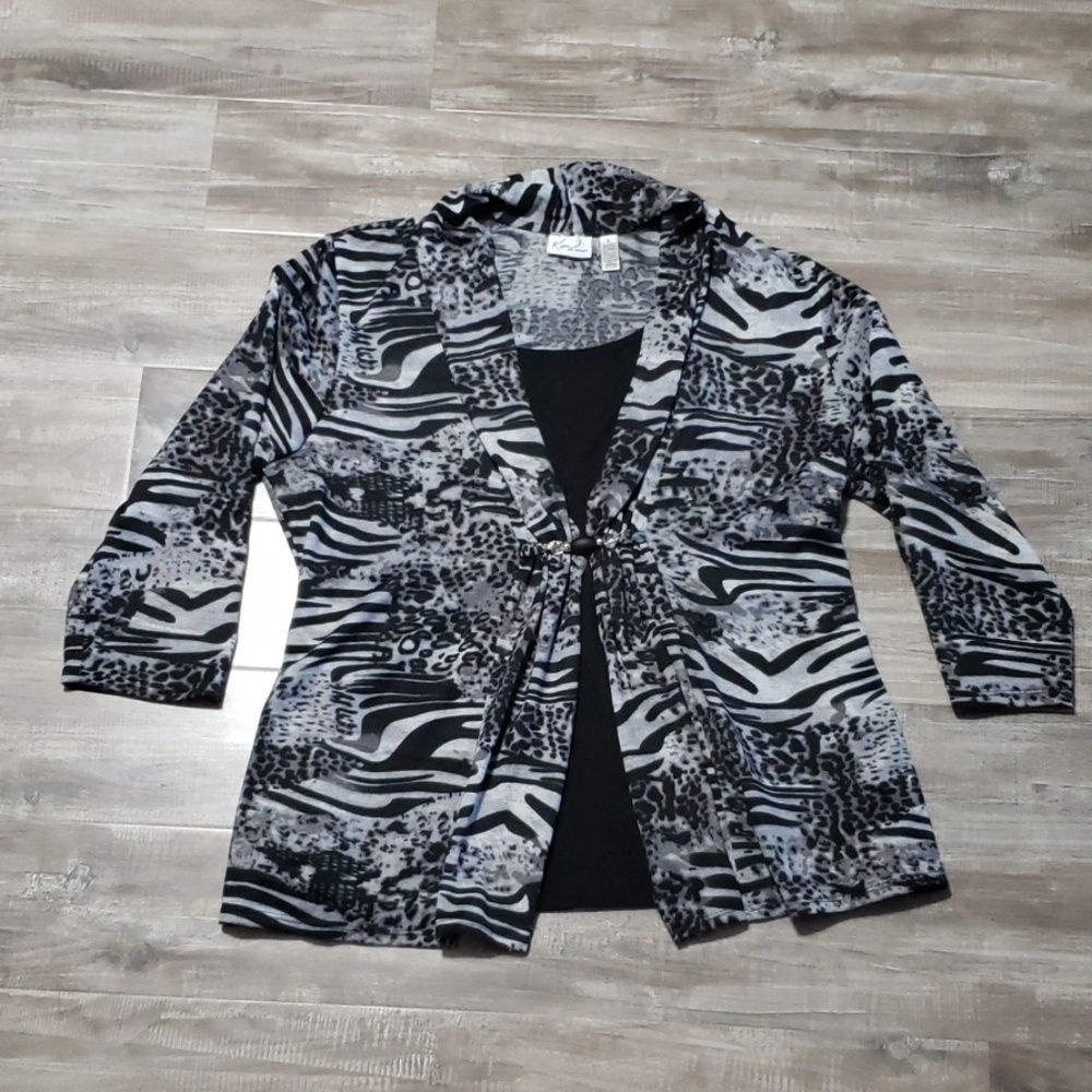 Kim Rogers layered sweater